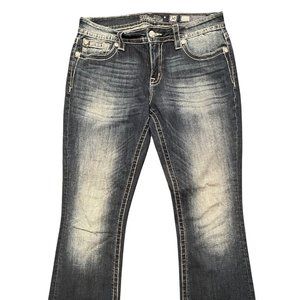 Miss Me Women's Jeans // Mid-Rise Easy Boot Cut // 30x33